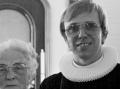 Presten i Vega, Gunnar Skvavoll, sammen med Petra Pettersen. 12. juni 1983.
