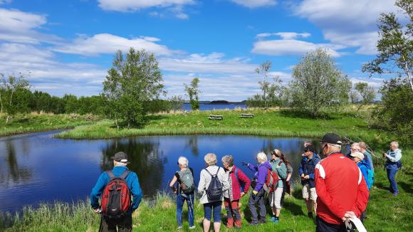 Dammen har fått tilbake den gamle utsikten etter at sitkagrana ble hugget. Dammen har fått tilbake den gamle utsikten etter at sitkagrana ble hugget.