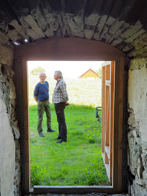 Utsyn fra den gamle steinkjelleren.