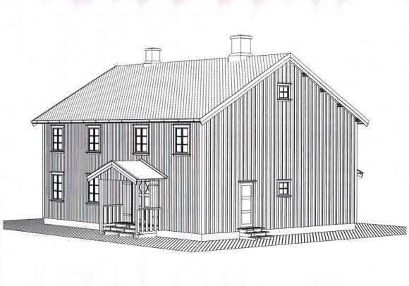 Hansih�jen, det opprinnelige huset.