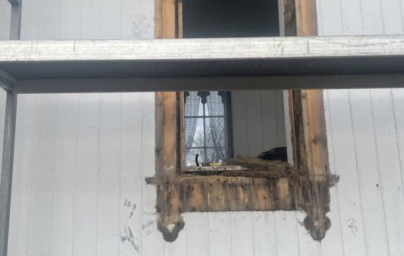 De minste vinduene i Sk�lv�r kirke ble tatt ut i uke 9 - 2022.