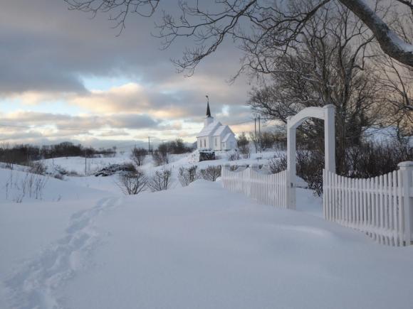 Mye sn� i Sk�lv�r 20. jan 2019. Vakkert, men tungt � bevege seg omkring.