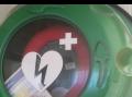 Hjertestarter p� vegg.