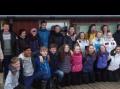 Konfirmanter p� tur i Sk�lv�r 1.-2. april 2016. Klar for hjemreise.