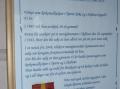 Medaljen med skriftlig forklaring er n� hengt opp i Sk�lv�r kirke.