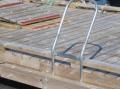 Redningsstiger er n� plassert p� flytebryggeanlegget.